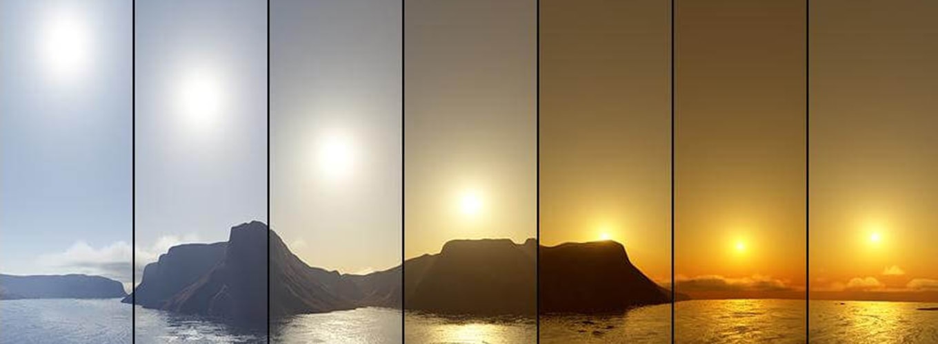 Transisi cahaya antara ruang dalam dan luar ruangan di iklim tropis